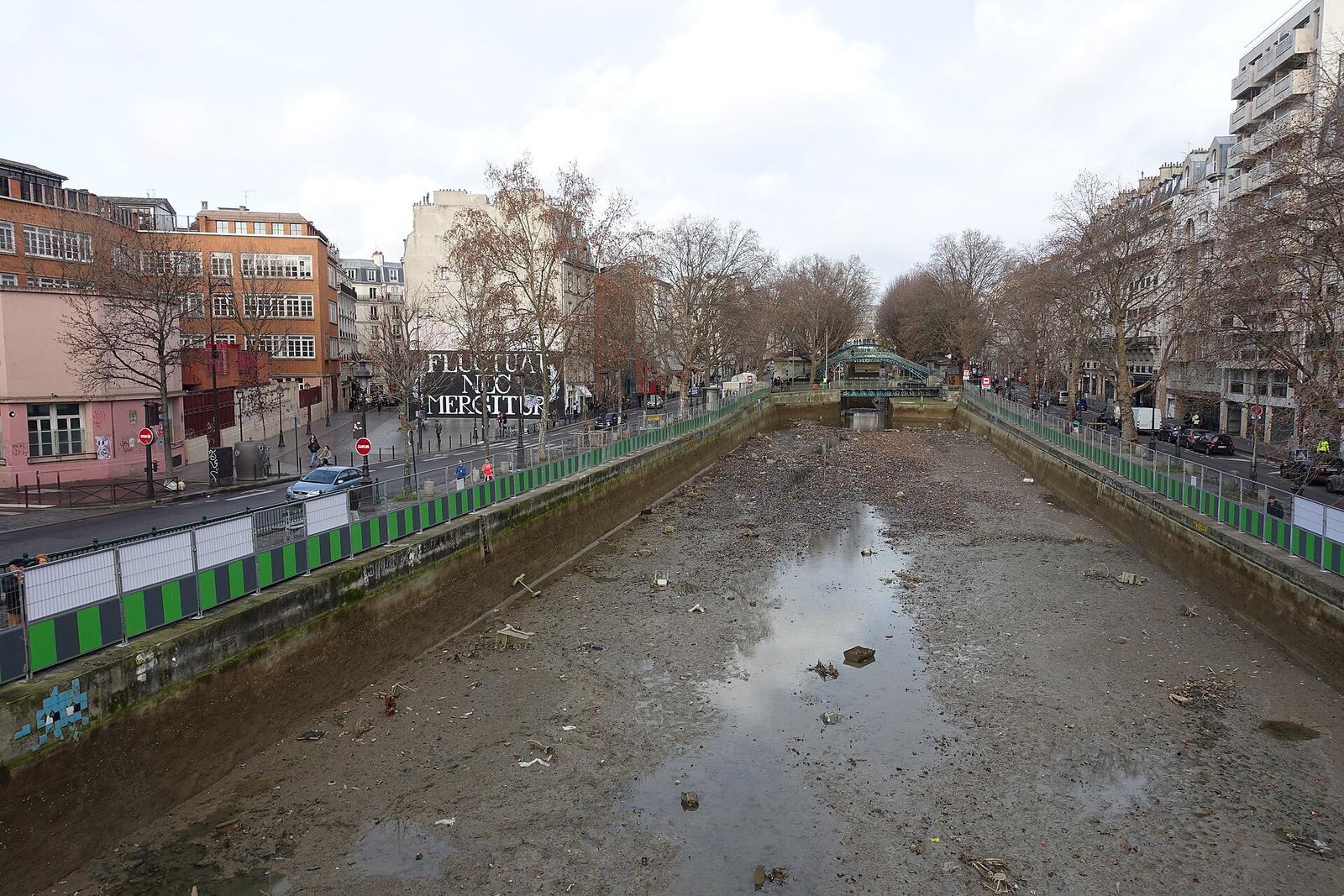 Drained Canal Saint Martin @ Paris